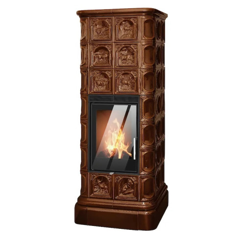 Kachlová kamna ABX Kaledonie exklusive XL ,,FOREST,, Hnědá